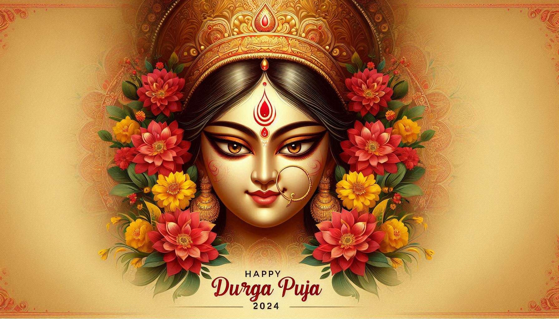 Durga Puja 2024 Celebration Pictures For Download Wallpaper